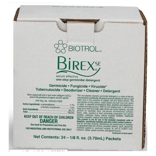 Biotrol BI025 Birex SE One Step Germicidal Detergent Disinfectant 1/8 Oz 24/Pk Biotrol BI025 Birex SE One Step Germicidal Detergent Disinfectant 1/8 Oz 24/Pk